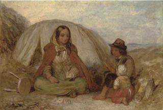 George Elgar Hicks, R.B.A. - The Fortune Teller