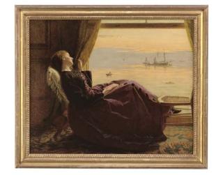 George Elgar Hicks, R.B.A. - Waiting for the boats