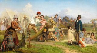 George Elgar Hicks, RBA - Osier whitening or withy peeling