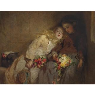 George Elgar Hicks - British The Return Home