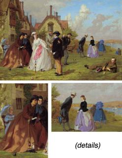 George Elgar Hicks - The Croquet Party