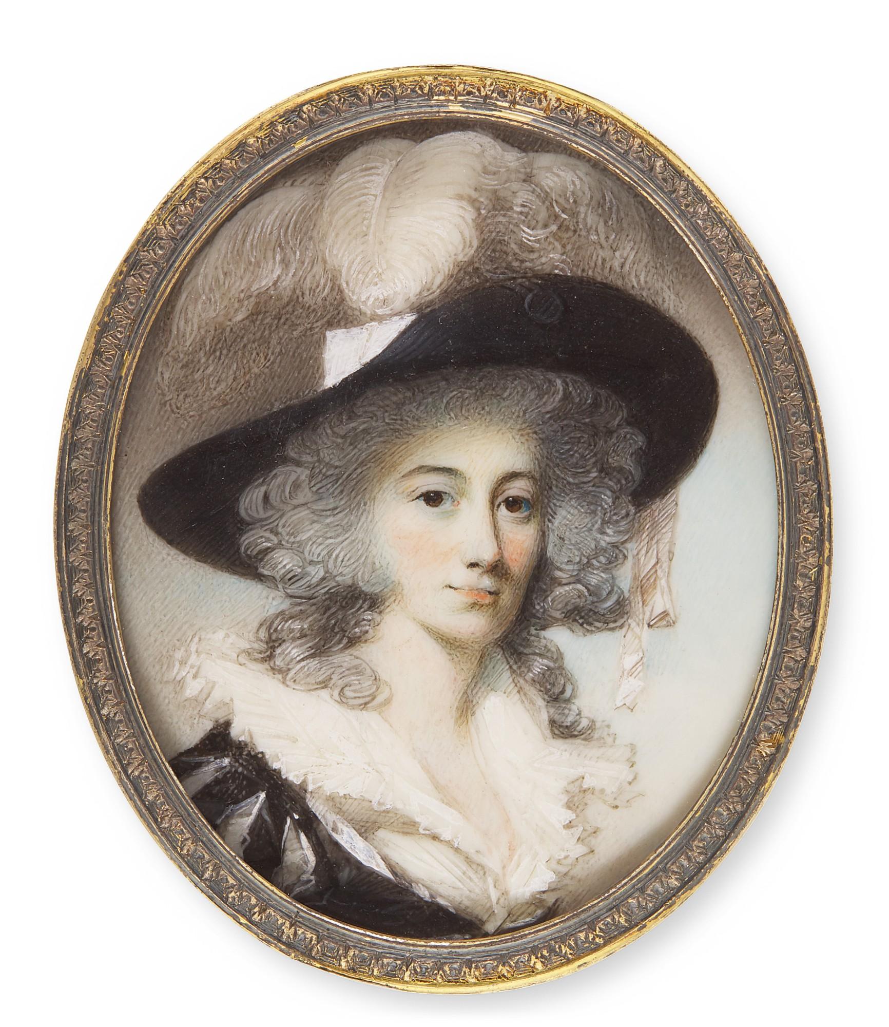 George Engleheart - Portrait Of A Lady, Circa 1785