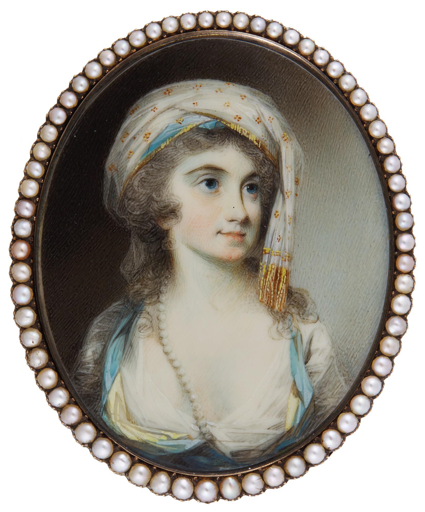 George Engleheart - Portrait Of A Lady, Circa 1790