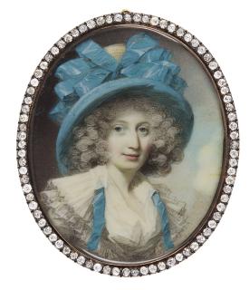 George Engleheart - Portrait Of A Lady, Traditionally Identified As Miss Bedingfield, Circa 1782