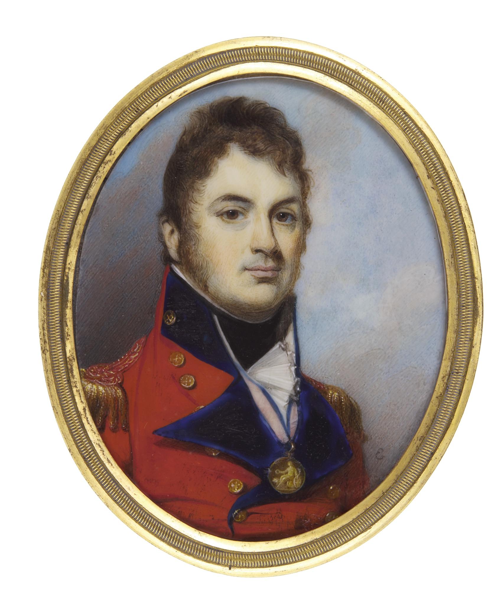 George Engleheart - Portrait Of A Major-General, Wearing The Peninsular Gold Medal, Circa 1812