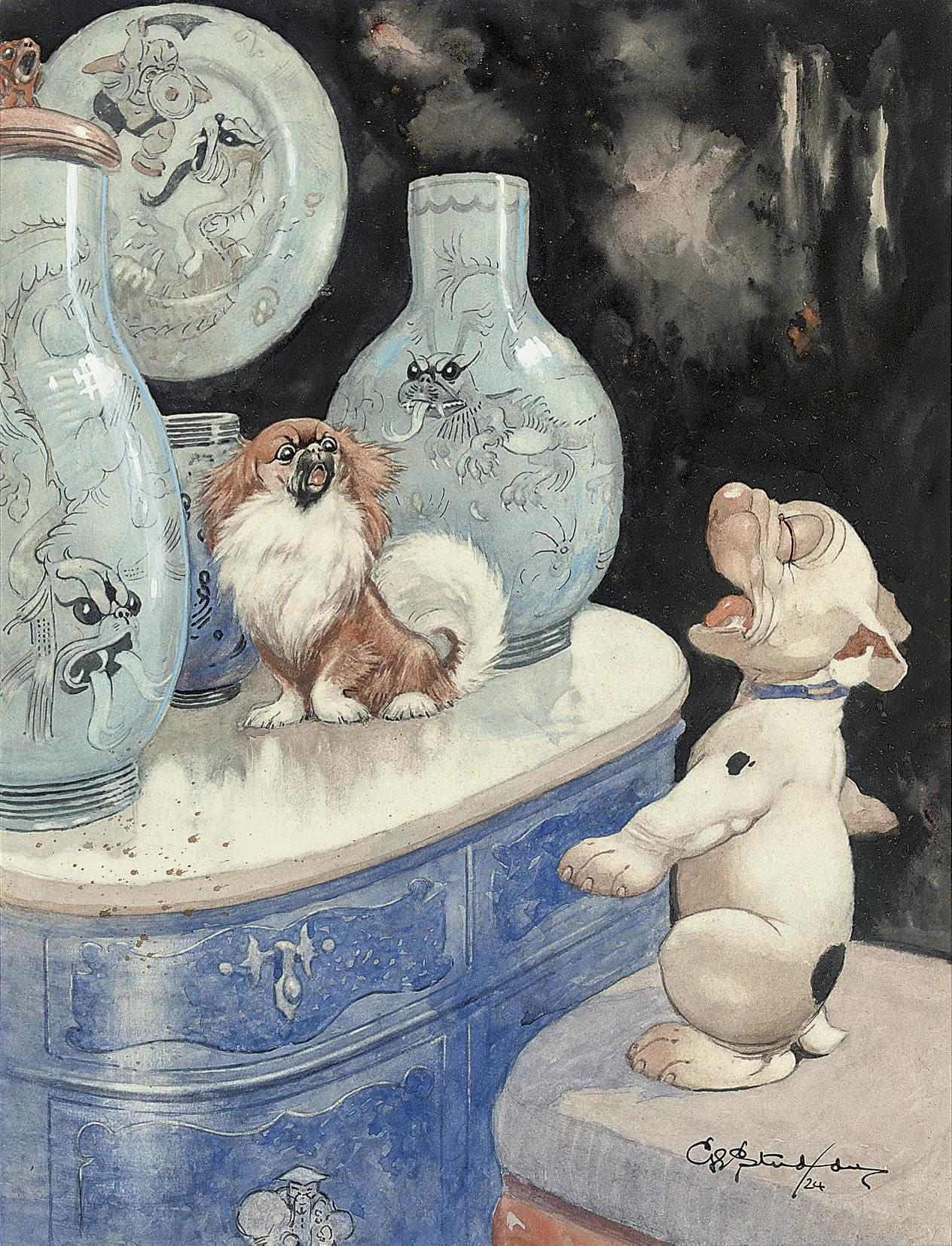 George Ernest Studdy - The singers (illustrated); and Havoc