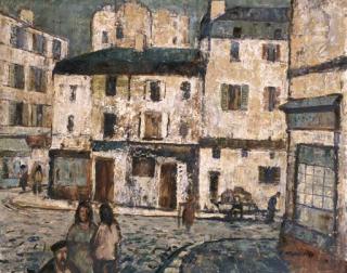 George Feather Lawrence - Corner of Montmatre