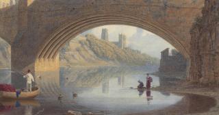 George Fennel Robson, P.O.W.S. - Beneath Framwellgate Bridge, Durham