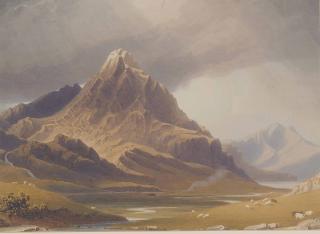 George Fennel Robson, P.O.W.S. - View of Tryfan, North Wales