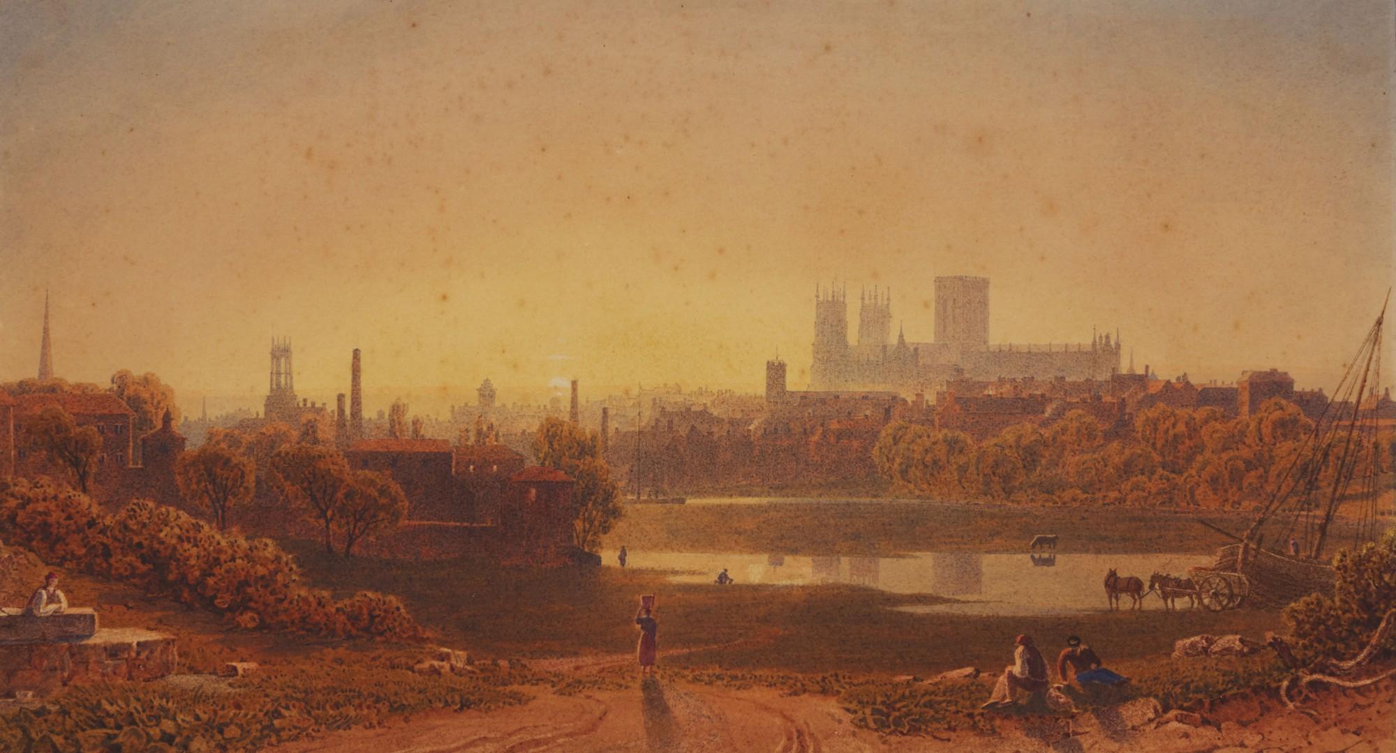 George Fennel Robson P.O.W.S. - York Minster From The South East