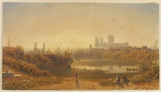 George Fennel Robson P.O.W.S. - York Minster From The South East  