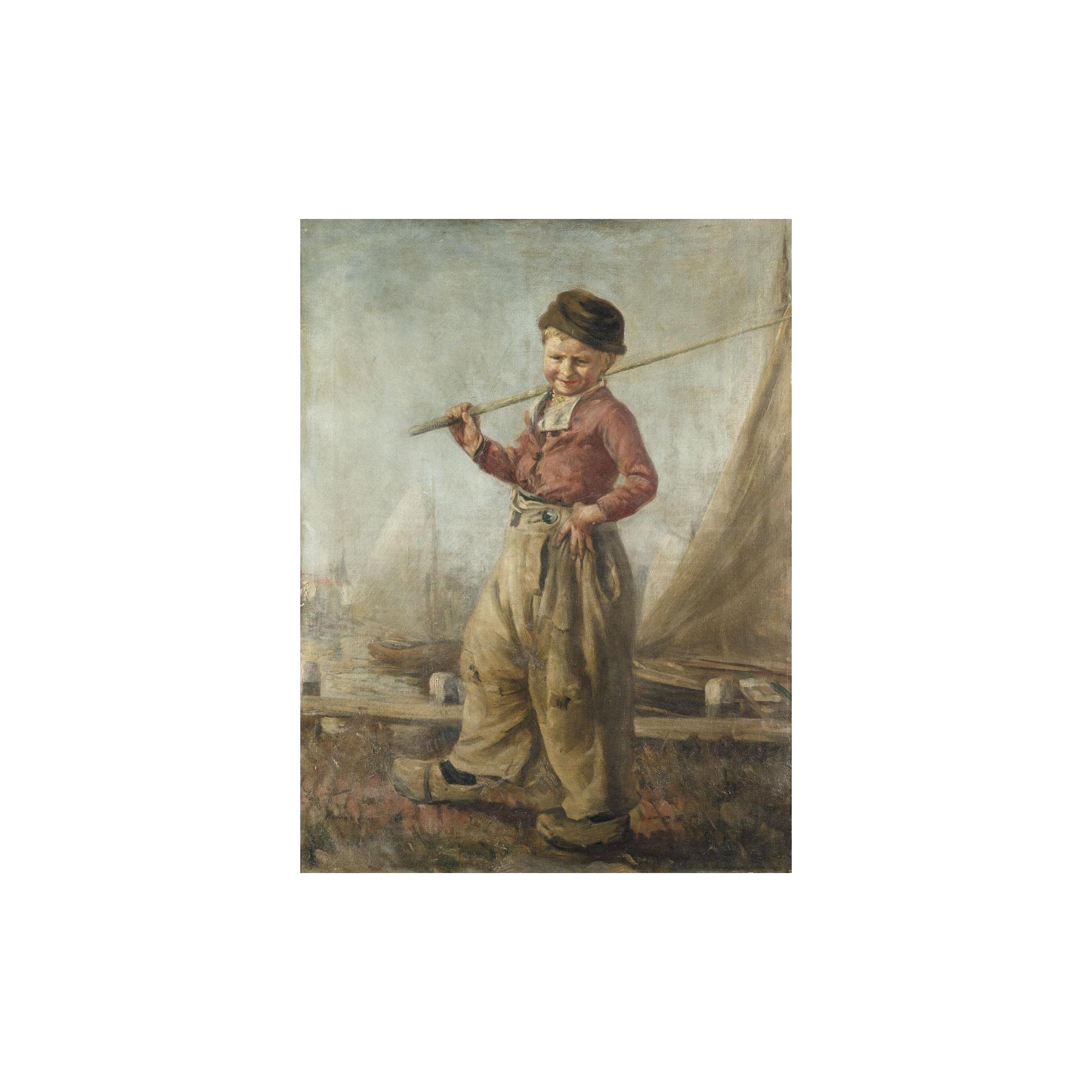 George Fiddes Watt, R.S.A. - A Dutch Fisher-Boy