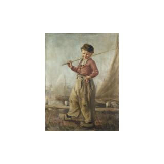 George Fiddes Watt, R.S.A. - A Dutch Fisher-Boy