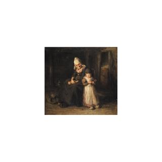 George Fiddes Watt, R.S.A. - Old Age And Youth