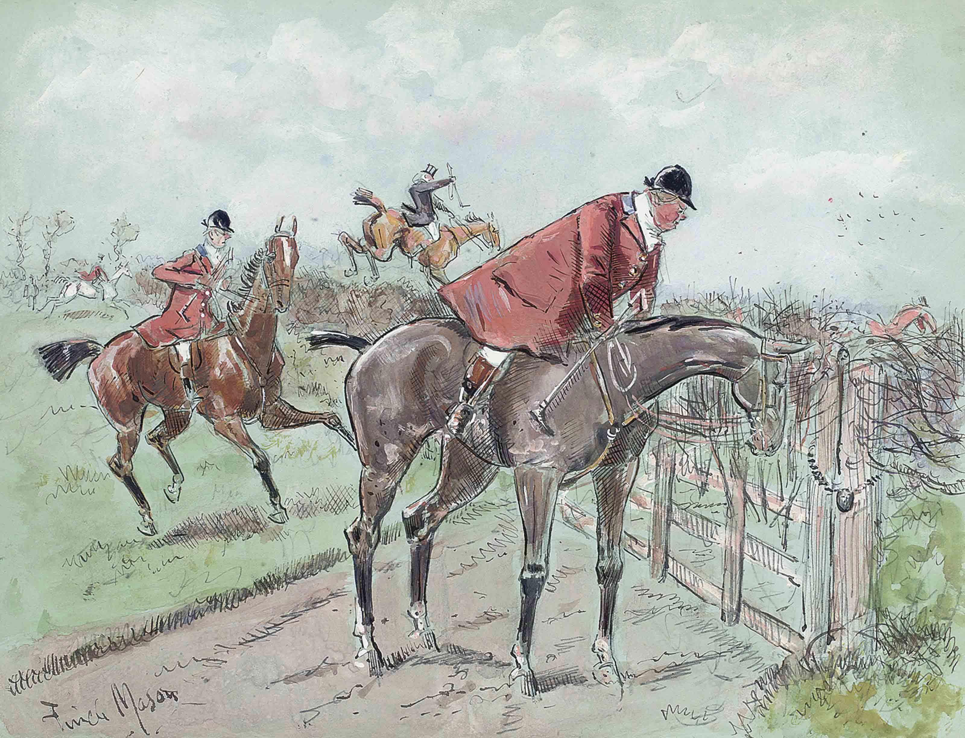 George Finch Mason - \'Hallo Old Boy\'; The Refusal (Illustrated); And \'Too Much Familiarity Breeds Contemptory\'