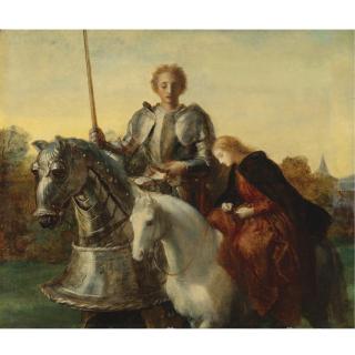 George Frederic Watts, O.M., R.A. - British A Study For Una And The Red Cross