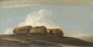 George Frederic Watts, O.M., R.A. - Haystacks (Study on Brighton Downs)