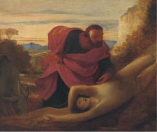 George Frederic Watts, O.M., R.A. - The Good Samaritan