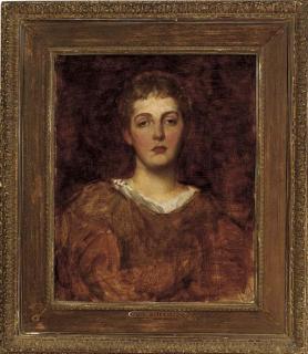 George Frederick Watts, O.M., R.A., H.R.C.A. - Portrait of Miss Wedderburn, bust-length