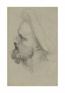 George Frederick Watts, O.M., R.A. - Head study for Justice, A Hemicycle of Lawgivers