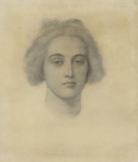 George Frederick Watts, O.M., R.A. - Head study of Virginia Pattle for \'Diana and Apollo\'