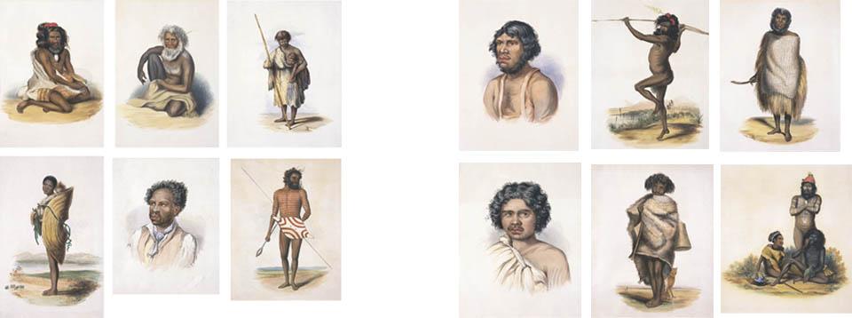 George French Angas - A) Militie - A man from the Battara tribe, South Australia (possibly 1844-45)