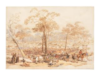 George French Angas - Eaglehawk Gully, Bendigo, 1852