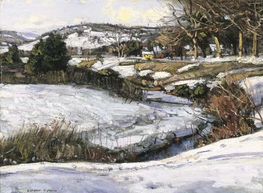 George Gardner Symons - River Scene, Winter