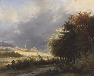 George Gillis Haanen - An approaching thunderstorm