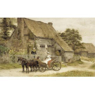 George Goodwin Kilburne R.I., R.B.A. - The Parson\'S Wife