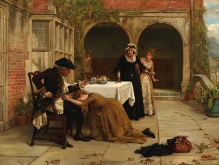 George Goodwin Kilburne, RI, RBA - \'Forgiven\'