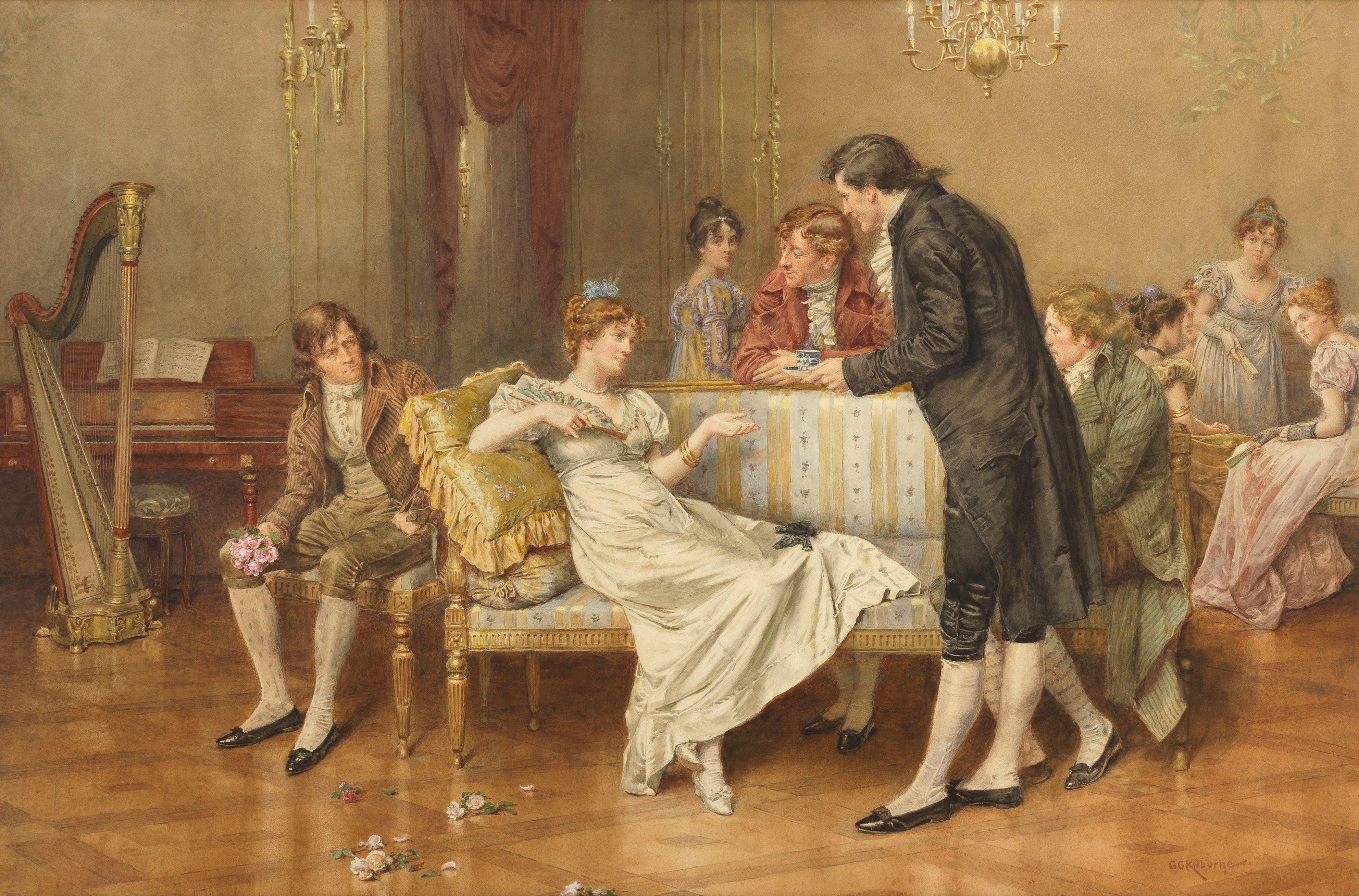 George Goodwin Kilburne, RI, RBA - The rivals