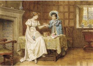 George Goodwin Kilburne - Admiring the bracelet