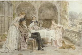 George Goodwin Kilburne - Afternoon tea