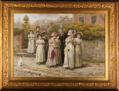 George Goodwin Kilburne - Miss Pinkerton\'s Academy, Chiswick Mall