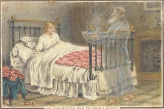 George Goodwin Kilburne - \'My Christmas Cup To Thee I Quaff\'