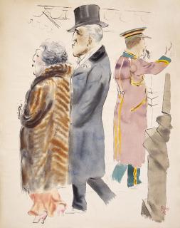 George Grosz - American Rich/ Festgäste (Celebratory guests)