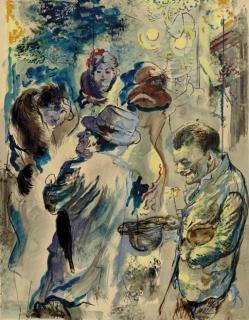 George Grosz - Bettler Strassenszene, Berlin