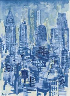 George Grosz - Blue Sky No. 3