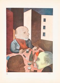 George Grosz - \'Der Mensch ist gut\' & \'Ach, knallige Welt, du seliges Abnormitätenkabinett\', from \'Ecce Homo\'