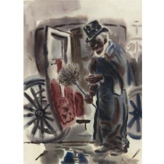 George Grosz - Der Schwarze Kutscher (The Black Cabby)