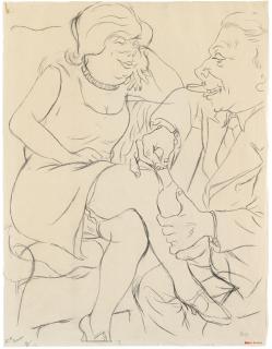 George Grosz - Die letzte Flasche