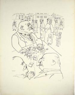 George Grosz - Die Räuber, Malik-Verlag, Berlin, 1922 (Dückers M V)