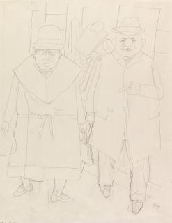 George Grosz - Ehepaar (Spaziergang)