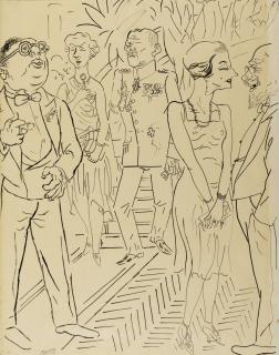 George Grosz - Es Ist Erreicht, Presseball (We Made It, Press Ball)