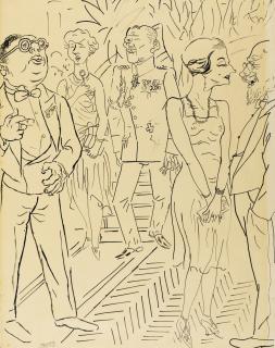 George Grosz - Es Ist Erreicht, Presseball (We Made It, Press Ball)