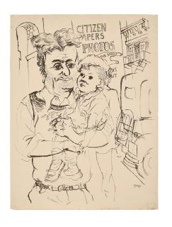 George Grosz - Father and Child