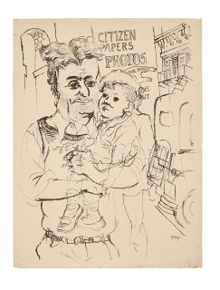 George Grosz - Father and child