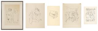 George Grosz - Five Prints (Duckers E 43; M Iv:7; M V:8; E 81; And E 83)