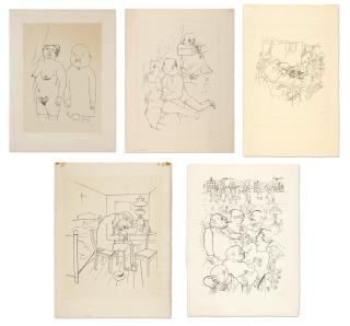 George Grosz - Five prints